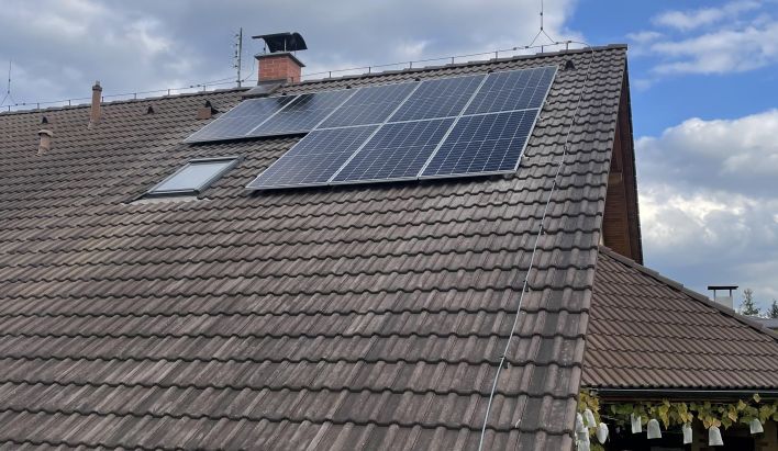 Realizace fotovoltaiky: RD Nový Malín 