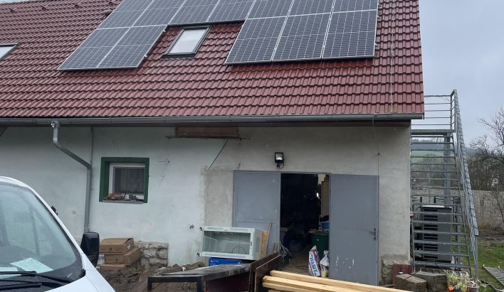 Realizace fotovoltaiky: RD Vojovice