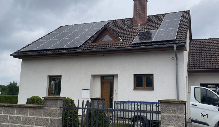 Realizace fotovoltaiky: RD Rybník
