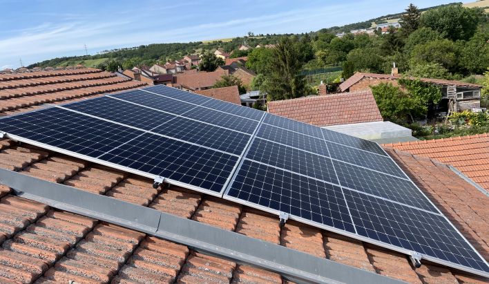 Realizace fotovoltaiky: RD Němčany 