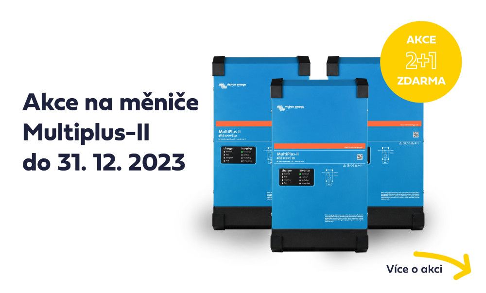 Akce 2+1 zdarma na měnič Victron Energy MultiPlus-II | Pešek & Mudra